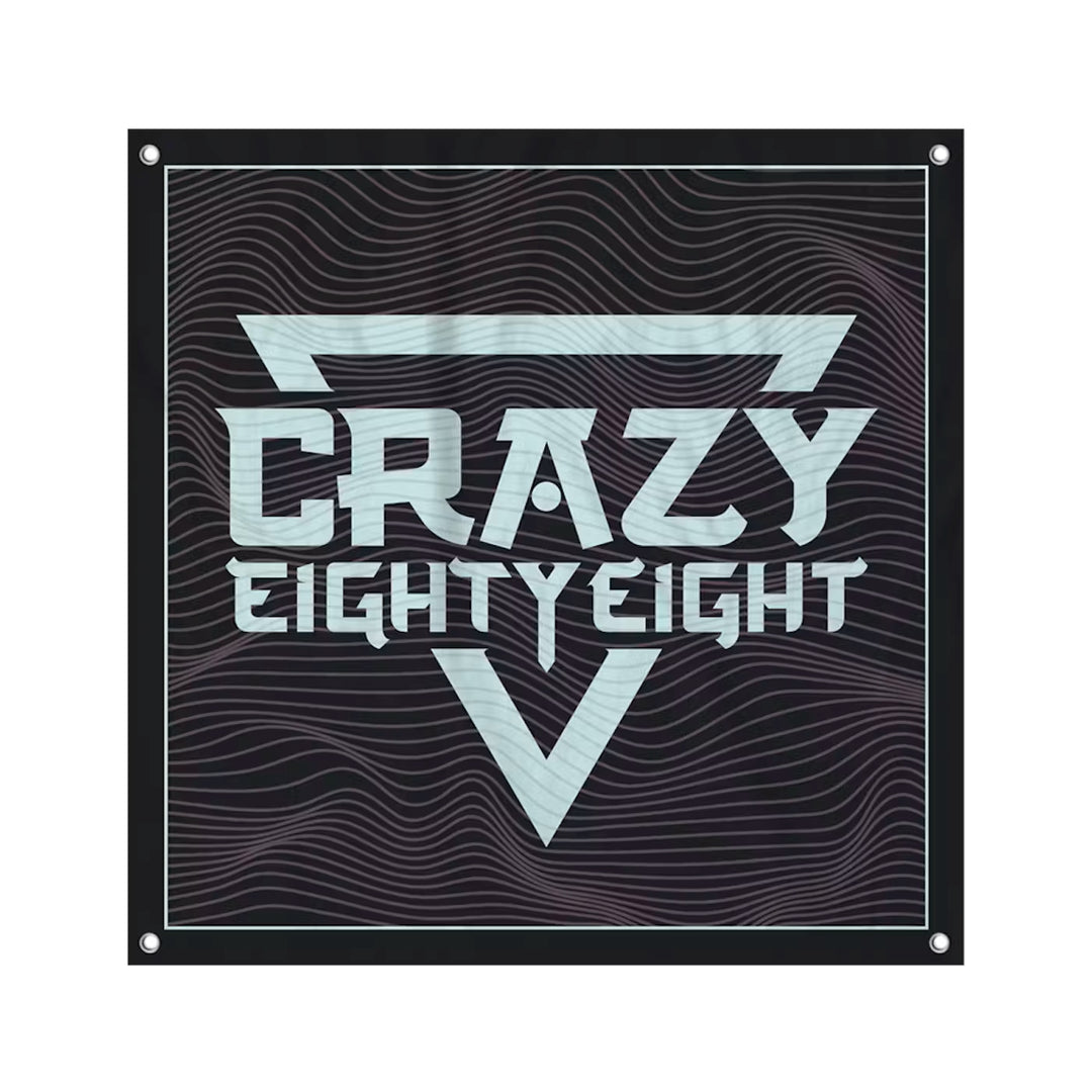 CrazyEightyEight - Logo Wall Flag