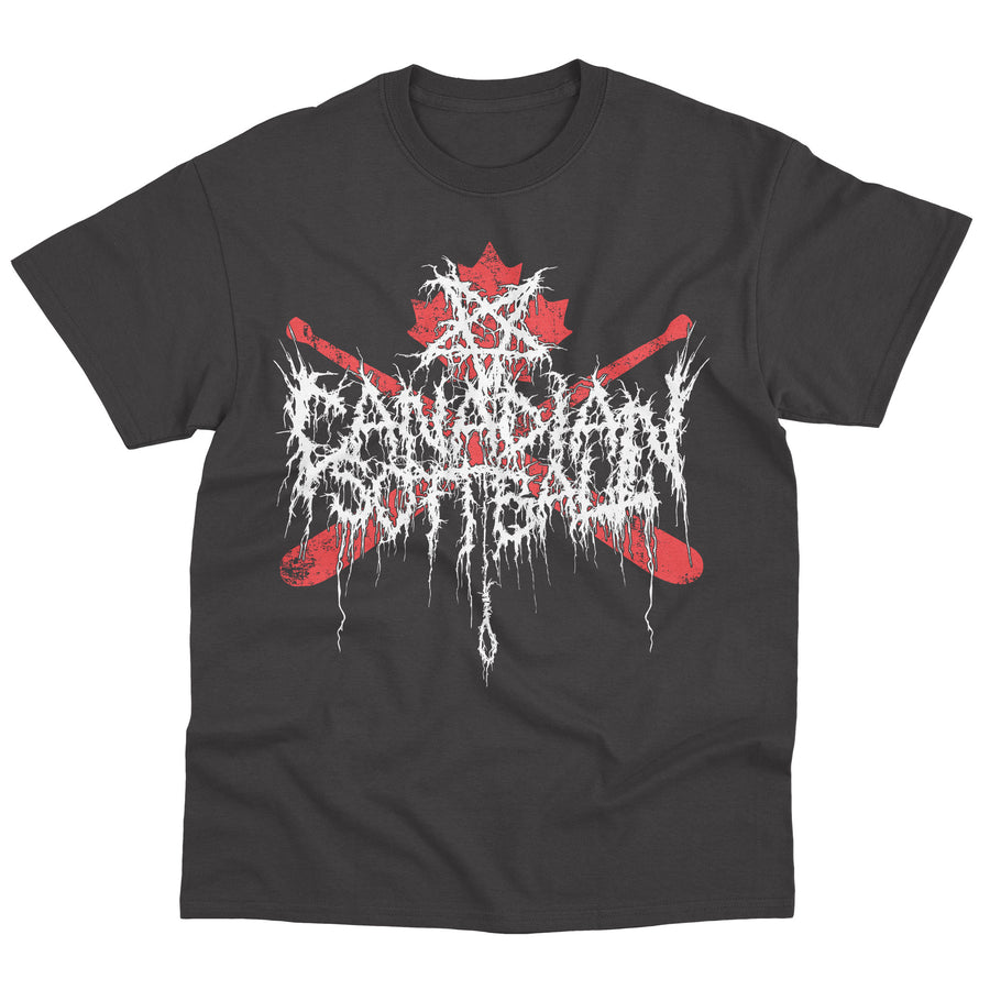 Canadian Softball - Red Leaf Deathcore Tee