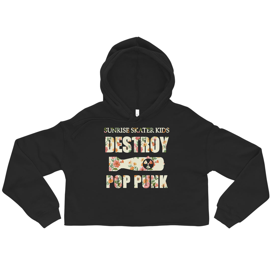 Destroy Pop Punk Crop Hoodie
