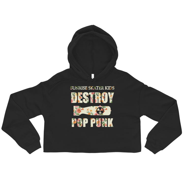 Destroy Pop Punk Crop Hoodie