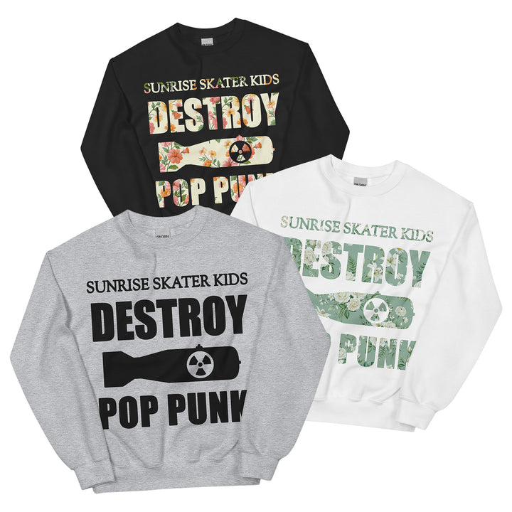 Destroy Pop Punk Crewneck Sweatshirt