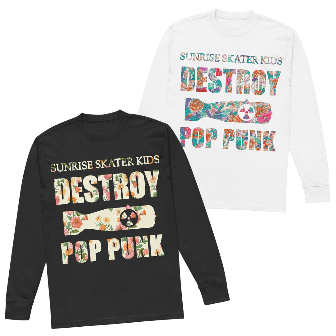 Destroy Pop Punk Long Sleeve Tee