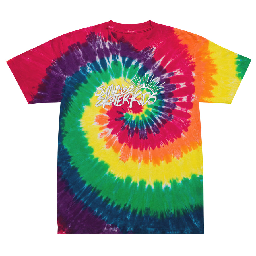 Sunrise Skater Kids - Embroidered Tie Dye Tee