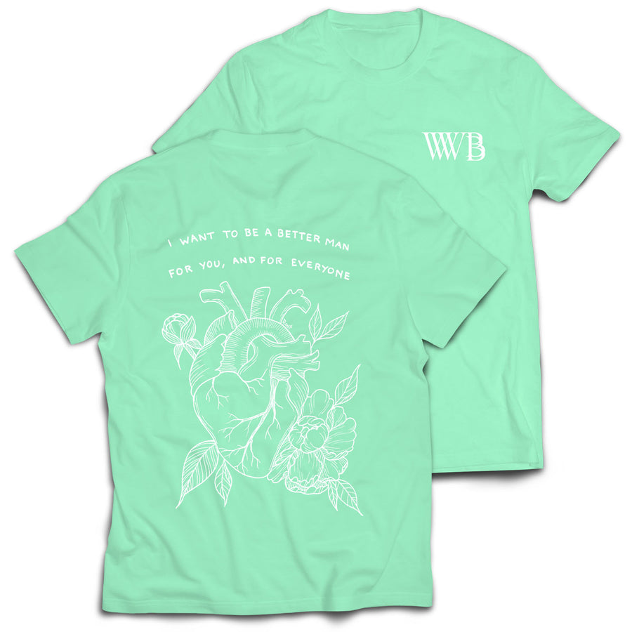 Whale Bones - Mint Tee